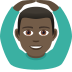 🙆🏿‍♂️ man gesturing OK: dark skin tone display on JoyPixels